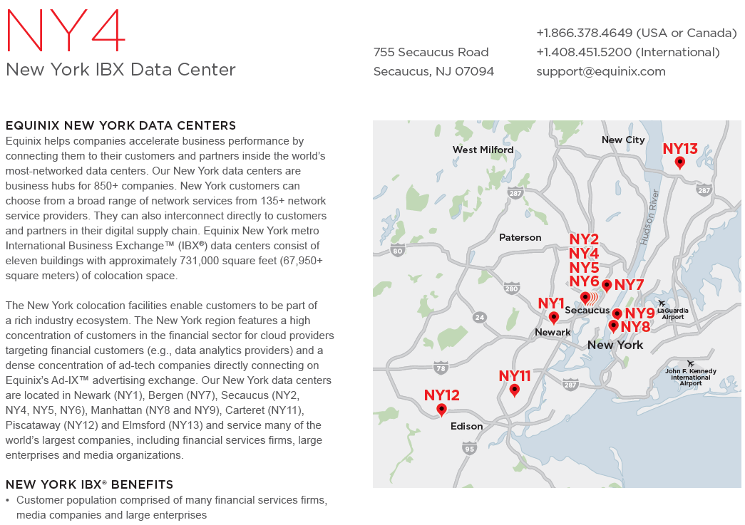 equinix ny4 fact sheet